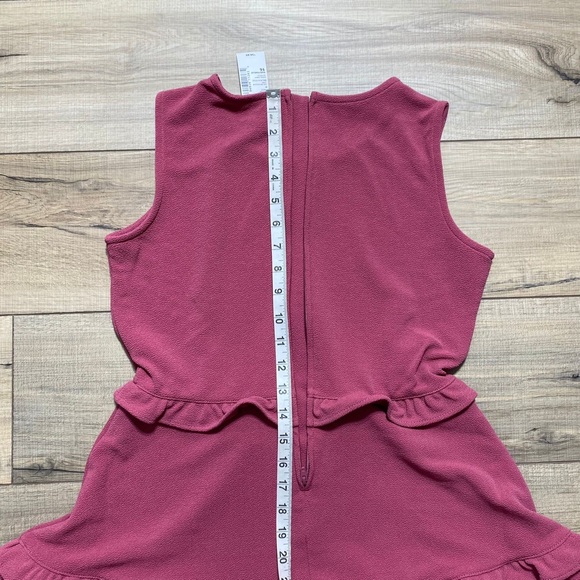 The Children’s Place Girls Ruffle Jacquard Tiered‎ Dress Size 16 Malaga Rose - Picture 9 of 10